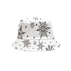 Snowflake-icon-vector-christmas-seamless-background-531ed32d02319f9f1bce1dc6587194eb Inside Out Bucket Hat (kids) by saad11