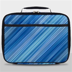 Ambience In Blue Full Print Lunch Bag by bruzer