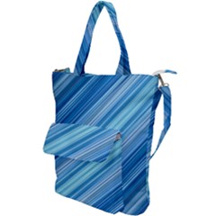 Ambience In Blue Shoulder Tote Bag by bruzer