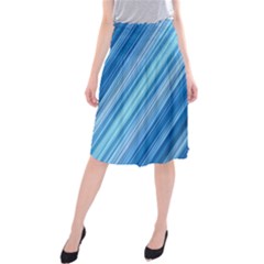 Ambience In Blue Midi Beach Skirt by bruzer