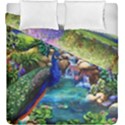 Peacocks In Garden Duvet Cover Double Side (King Size) View1