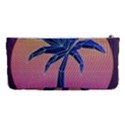 Abstract 3d Art Holiday Island Palm Tree Pink Purple Summer Sunset Water Handbag Organizer View4