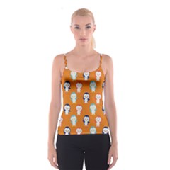 Cute Penguin Funny Pattern Spaghetti Strap Top by Grandong