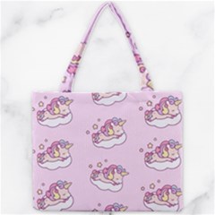 Unicorn Clouds Colorful Cute Pattern Sleepy Mini Tote Bag by Grandong