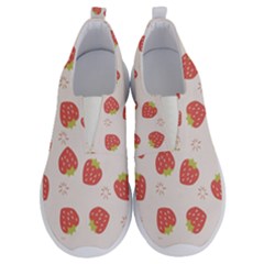 Strawberries Pattern Design No Lace Lightweight Shoes by Grandong