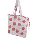 Strawberries Pattern Design Drawstring Tote Bag View1