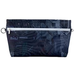 Abstract Tech Computer Motherboard Technology Handbag Organizer by Cemarart