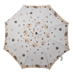 Golden-snowflake Hook Handle Umbrellas (small) by saad11