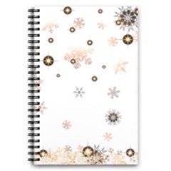 Golden-snowflake 5 5  X 8 5  Notebook by saad11