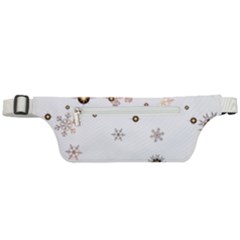 Golden-snowflake Active Waist Bag by saad11