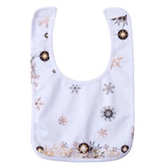 Golden-snowflake Baby Bib by saad11