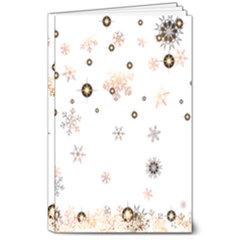 Golden-snowflake 8  X 10  Softcover Notebook by saad11