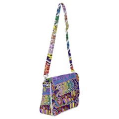 Grateful Dead Shoulder Bag With Back Zipper by Cemarart