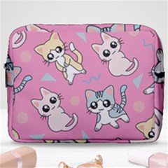 Cute Animal Little Cat Seamless Pattern Make Up Pouch (large) by Cemarart