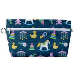 Cute Babies Toys Seamless Pattern Handbag Organizer by Ndabl3x