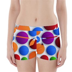 Abstract Dots Colorful Boyleg Bikini Wrap Bottoms by nateshop