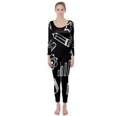 Knowledge Drawing Education Science Long Sleeve Catsuit by Proyonanggan