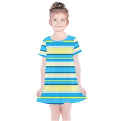 Stripes-3 Kids  Simple Cotton Dress by nateshop