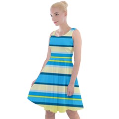 Stripes-3 Knee Length Skater Dress by nateshop