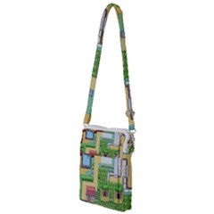 Pixel Map Game Multi Function Travel Bag by Cemarart