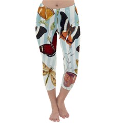 Butterfly-love Capri Winter Leggings  by nateshop