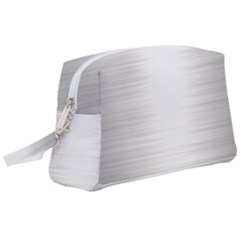 Aluminum Textures, Polished Metal Plate Wristlet Pouch Bag (large) by nateshop