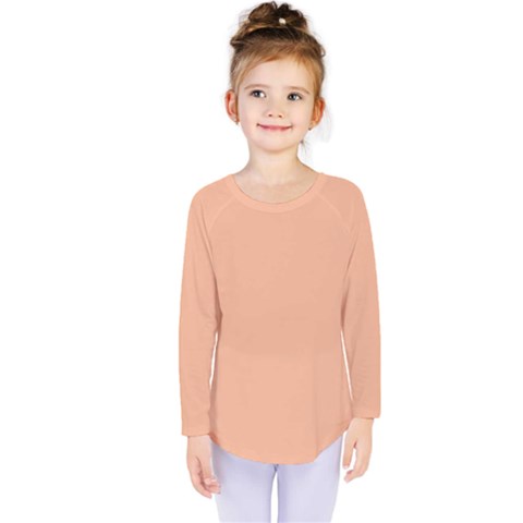 Peach Fuzz 2024 Kids  Long Sleeve T-shirt by dressshop