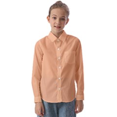 Peach Fuzz 2024 Kids  Long Sleeve Shirt by dressshop