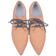 Peach Fuzz 2024 Pointed Oxford Shoes by dressshop