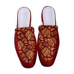 Vintage Dragon Chinese Red Amber Women s Classic Backless Heels by DimSum