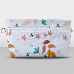 Flowers Leaves Background Floral Handbag Organizer by Grandong