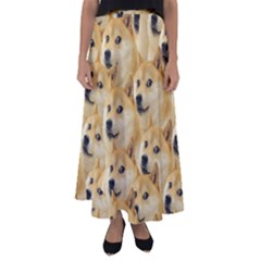 Doge, Memes, Pattern Flared Maxi Skirt by nateshop