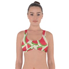 Cute Watermelon Seamless Pattern Got No Strings Sports Bra by Grandong