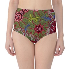 Authentic Aboriginal Art - Connections Classic High-waist Bikini Bottoms by hogartharts