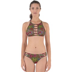 Authentic Aboriginal Art - Connections Perfectly Cut Out Bikini Set by hogartharts