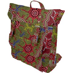 Authentic Aboriginal Art - Connections Buckle Up Backpack by hogartharts