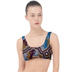 Authentic Aboriginal Art - Wetland Dreaming The Little Details Bikini Top by hogartharts