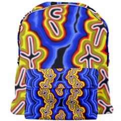 Authentic Aboriginal Art - Emu Dreaming Giant Full Print Backpack by hogartharts