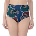 Authentic Aboriginal Art - Riverside Dreaming Classic High-Waist Bikini Bottoms View1