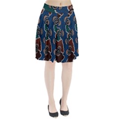 Authentic Aboriginal Art - Riverside Dreaming Pleated Skirt by hogartharts