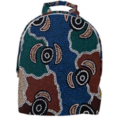 Authentic Aboriginal Art - Riverside Dreaming Mini Full Print Backpack by hogartharts