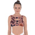 Authentic Aboriginal Art - Pathways Bandaged Up Bikini Top View1