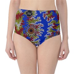 Authentic Aboriginal Art - Waterholes (corella) Classic High-waist Bikini Bottoms by hogartharts