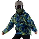 Authentic Aboriginal Art - Circles (Paisley Art) Men s Ski and Snowboard Jacket View2