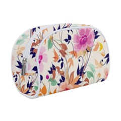 Abstract Floral Background Make Up Case (small) by nateshop