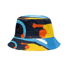 Colorful Paint Strokes Inside Out Bucket Hat by nateshop