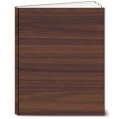 Dark Brown Wood Texture, Cherry Wood Texture, Wooden 8  X 10  Hardcover Notebook by nateshop