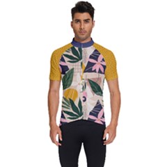 Floral Plants Jungle Polka 1 Men s Short Sleeve Cycling Jersey by flowerland