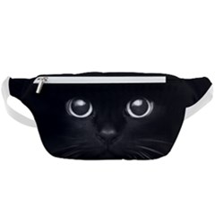 Black Cat Face Waist Bag  by Cemarart