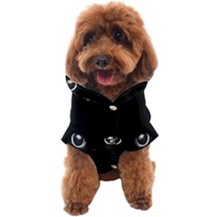 Black Cat Face Dog Coat by Cemarart